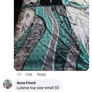 LuLaRoe Asymmetrical Skirt - Black and Green Zebra Print